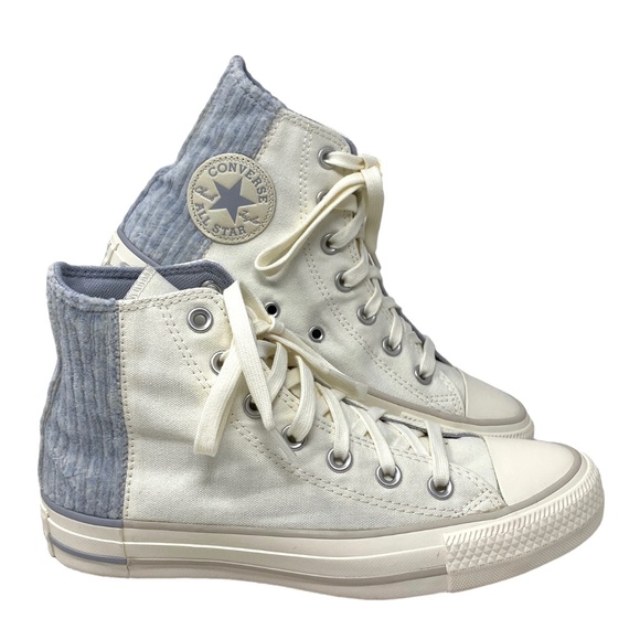 Converse Chuck Taylor High Top Egret Blue Knit Canvas Women's Sneaker A01342F - Picture 1 of 7